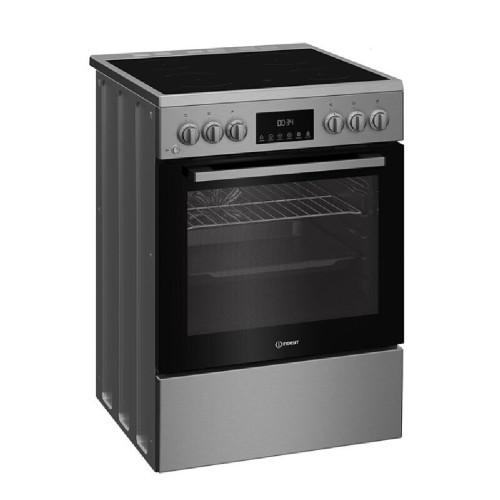 ΚΟΥΖΙΝΑ ΗΛΕΚΤΡΙΚΗ ΕΛΕΥΘΕΡΗ INDESIT I6V8LMX (ΚΕΡΑΜΙΚΗ / 66LT / A / INOX / ΟΘΟΝΗ / 4 ΕΣΤΙΕΣ / ΥΔΡΟΛΥΣΗ)